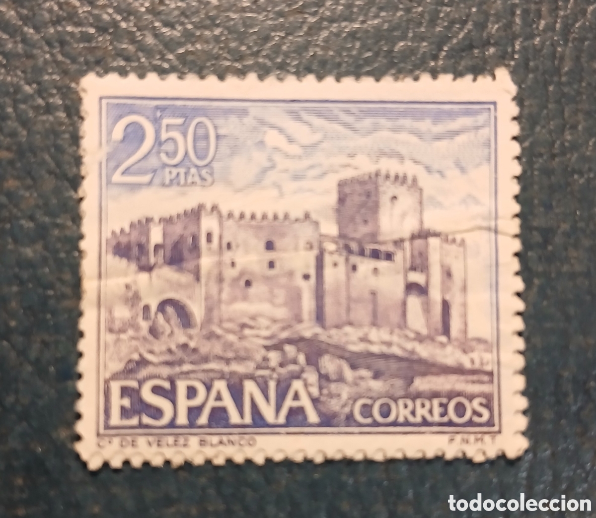 Sellos: 1 sello Espa&ntilde;a 1969 Castillos de Espa&ntilde;a. V&eacute;lez Blanco (Almer&iacute;a)