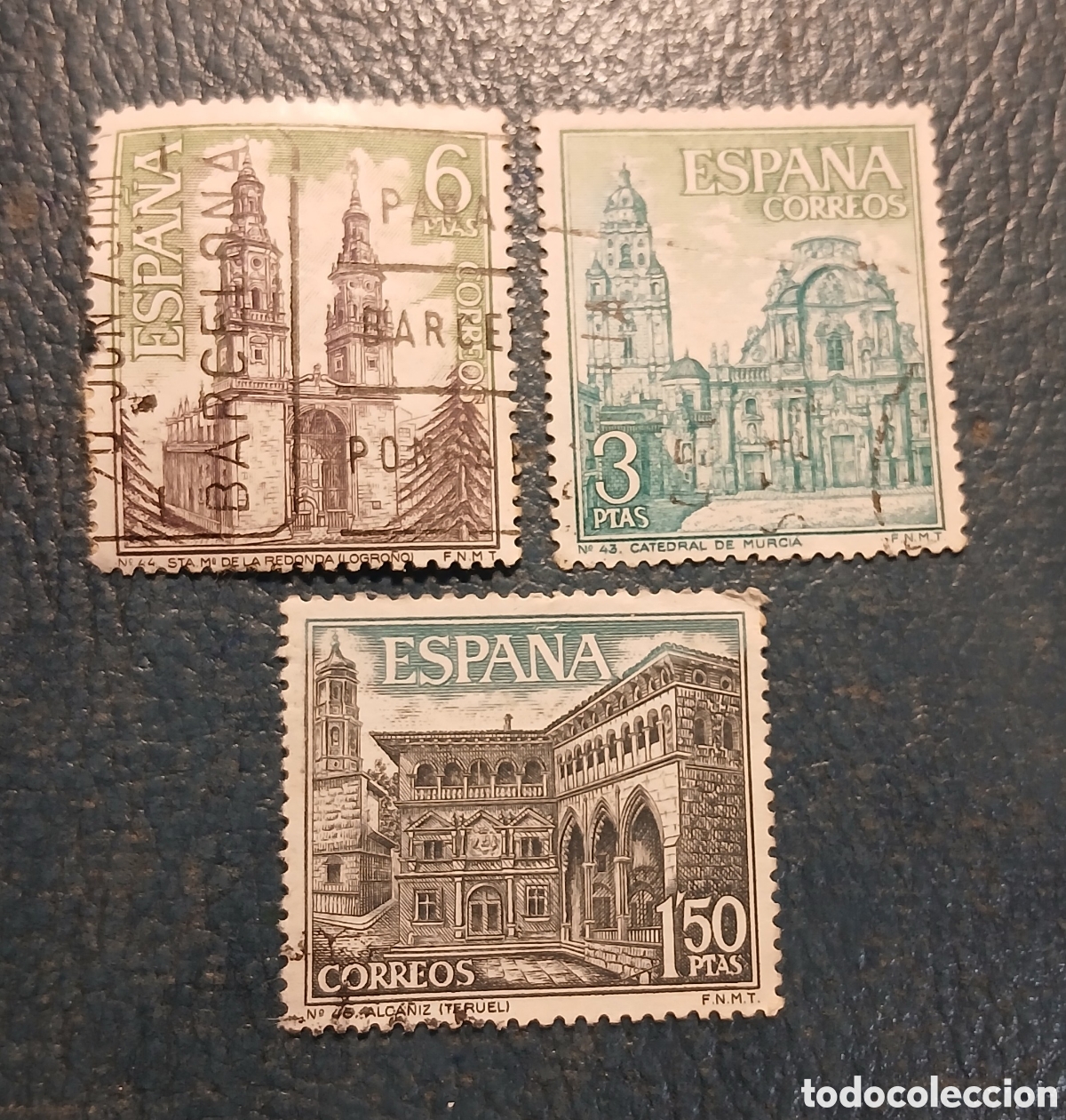 Sellos: 3 sellos Espa&ntilde;a 1969. Serie Tur&iacute;stica