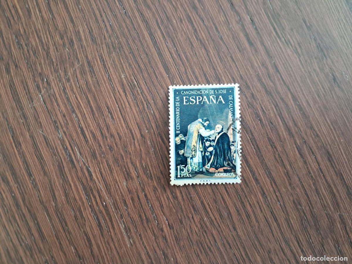 Sellos: sello de Espa&ntilde;a usado, San Jos&eacute; de Calasanz, edifil 1837, a&ntilde;o 1967.