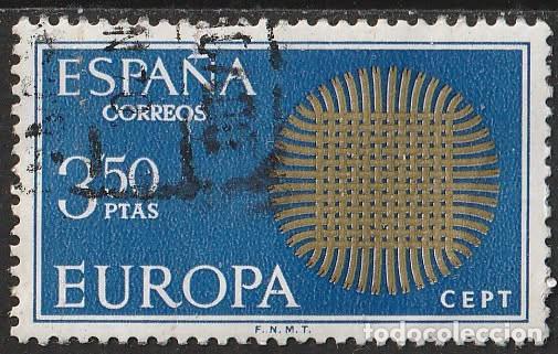 Sellos: Espa&ntilde;a 1970 Edifil 1973 Sello &ordm; Europa CEPT Simbolos Michel 1860 Yvert 1622 Spain Stamp Timbre