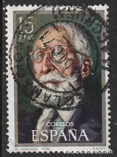Sellos: Espa&ntilde;a 1971 Edifil 2030 Sello &ordm; Centenario de Celebridades Ramon Menendez Pidal (1869-1968) Filologo
