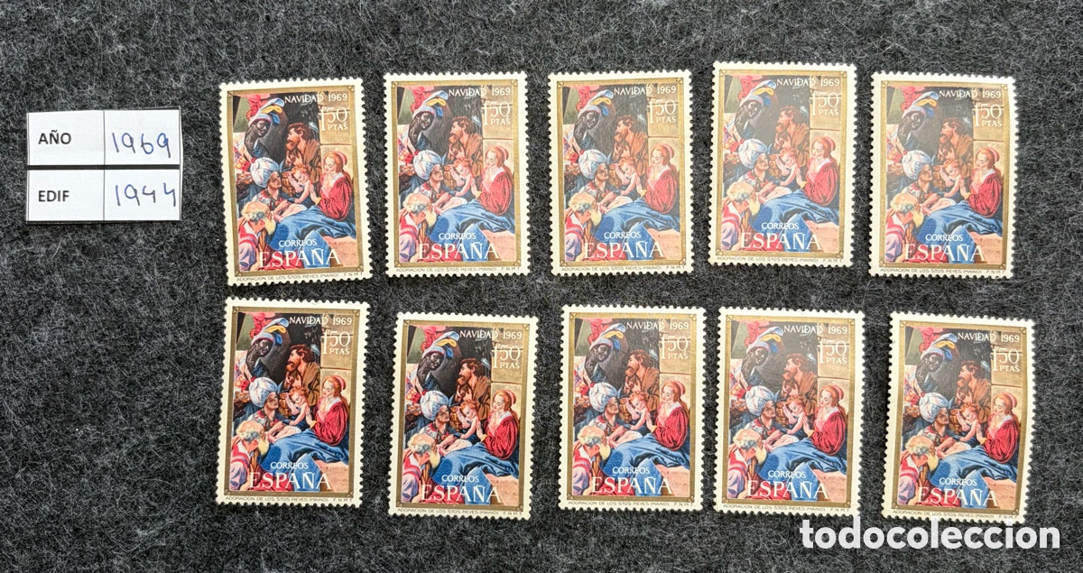 Sellos: Sellos Espa&ntilde;a 1969 Edifil 1944 Navidad Nuevos MNH Lote 10