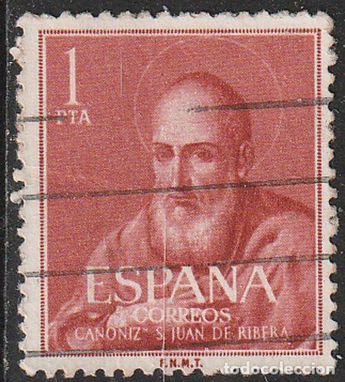 Sellos: Espa&ntilde;a 1960 Edifil 1292 Sello &ordm; Beato Juan de Ribera 1pta Spain Stamps Timbre Espagne Briefmarke