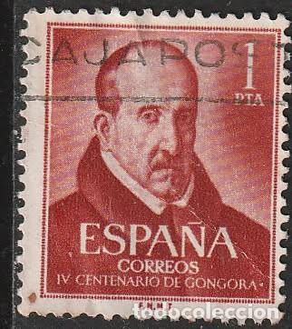 Sellos: Espa&ntilde;a 1961 Edifil 1370 Sello &ordm; IV Centenario del Nacimiento de Luis de Gongora y Argote (Velazquez)