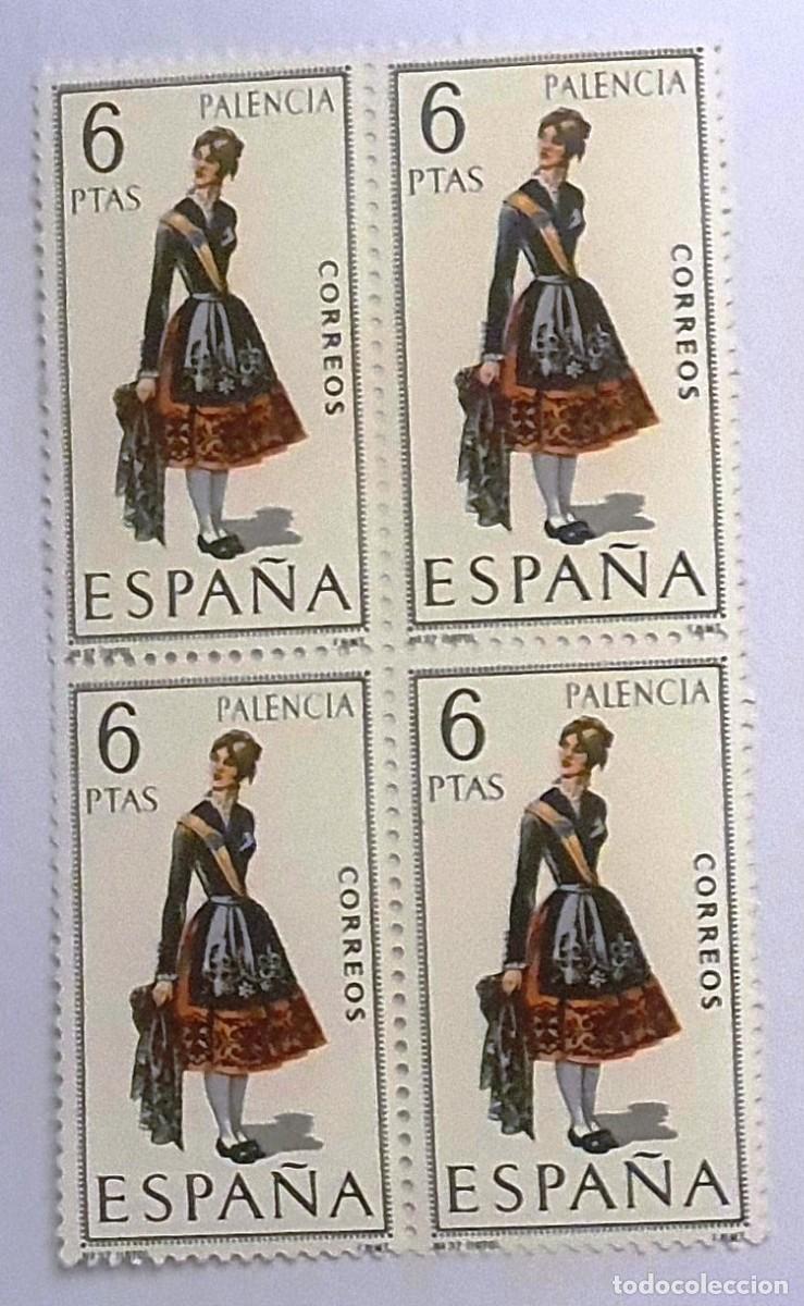 Sellos: TRAJES TIPICOS 1970. EDIFIL 1949. NUEVOS. BLOQUE DE CUATRO. PALENCIA.