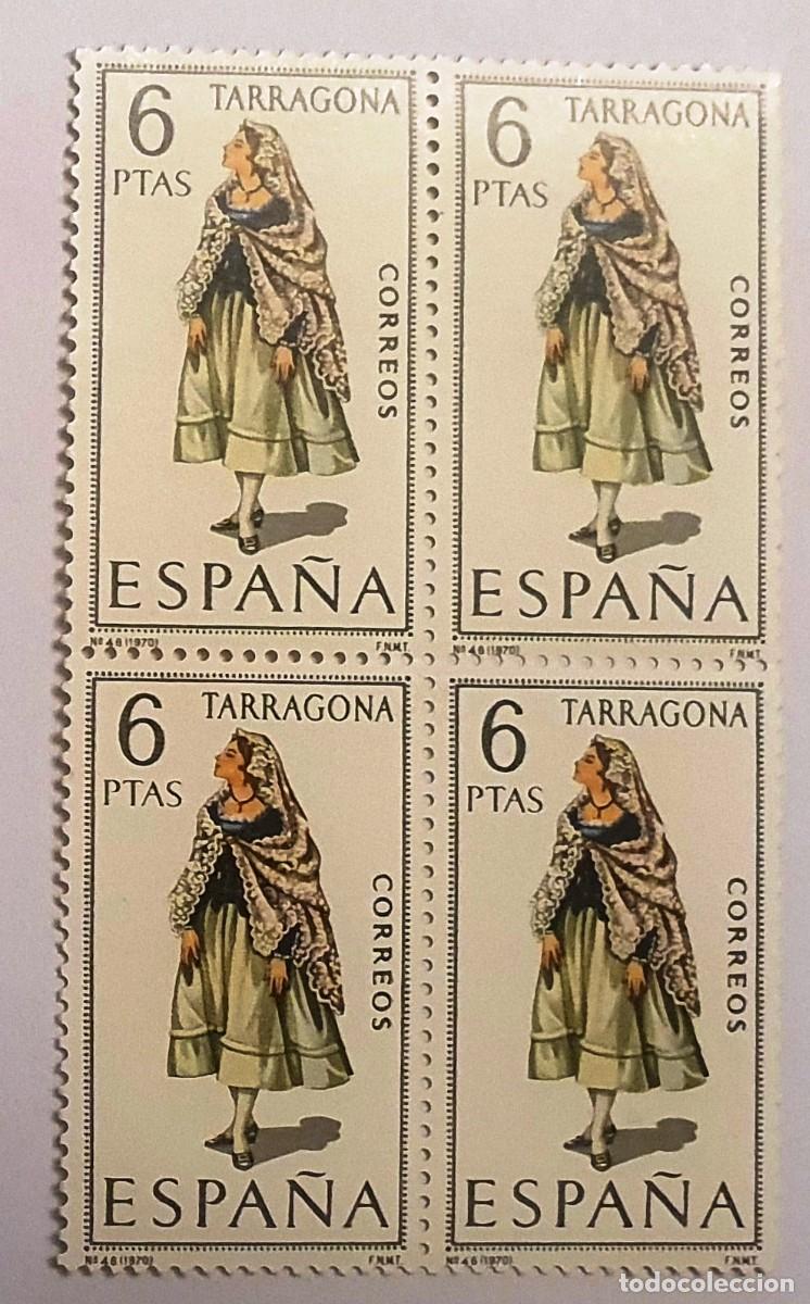Sellos: TRAJES TIPICOS 1970. EDIFIL 1958. NUEVOS. BLOQUE DE CUATRO. TARRAGONA..