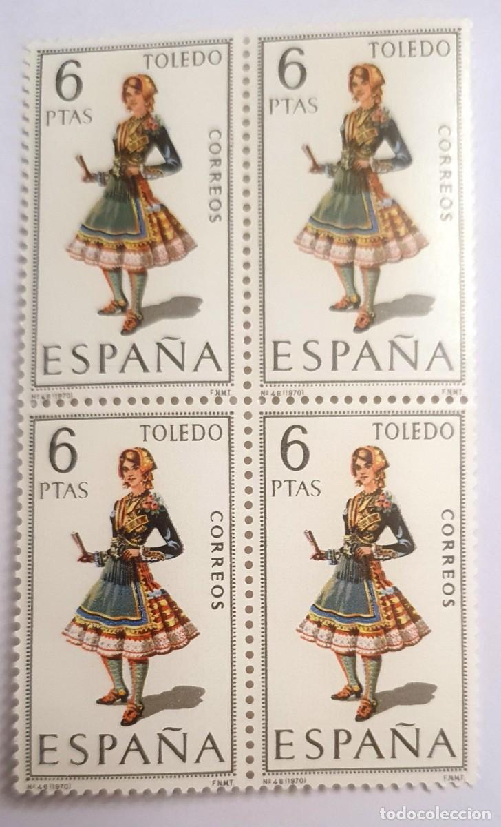 Sellos: TRAJES TIPICOS 1970. EDIFIL 1960 NUEVOS. BLOQUE DE CUATRO. TOLEDO.