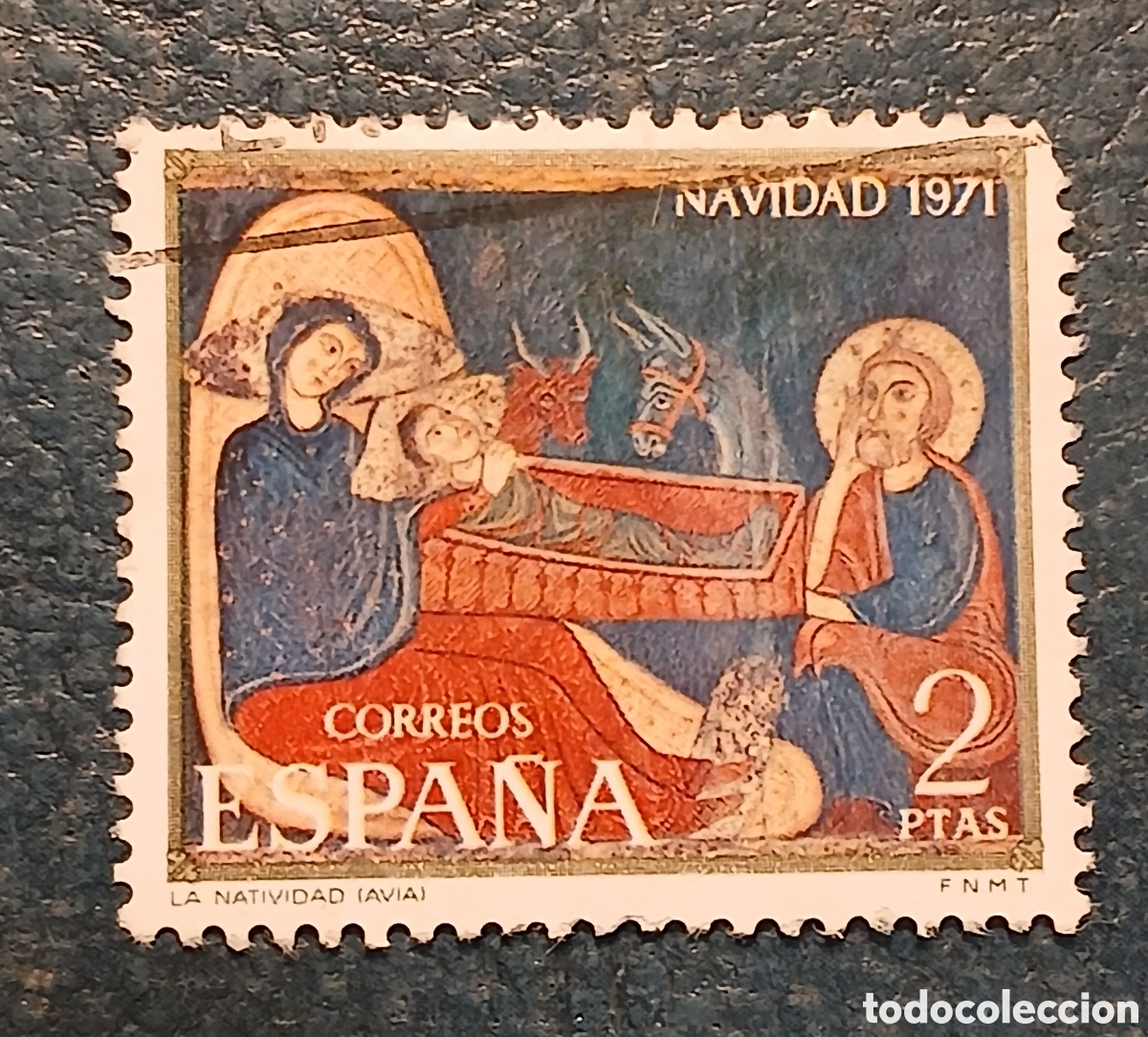 Sellos: 1 sello Espa&ntilde;a 1971 Navidad - Foto 1