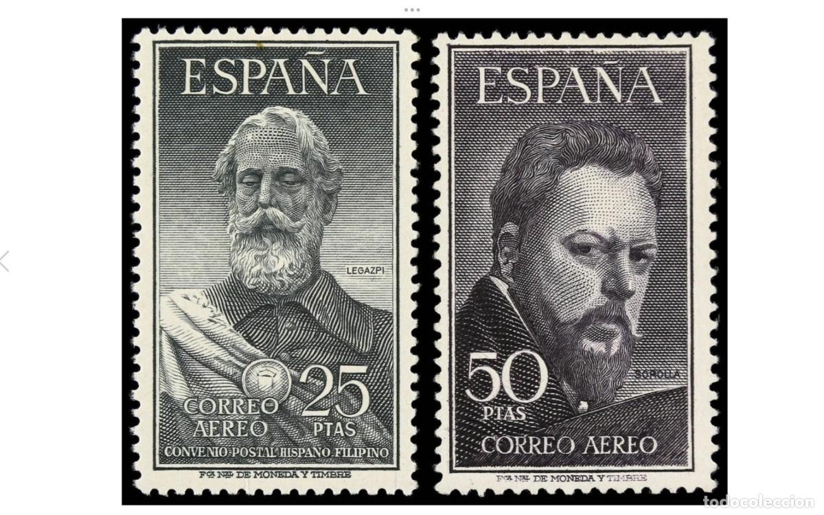 Sellos: ESPA&Ntilde;A-1953-EDIFIL 1124/1125 -SERIE COMPLETA- MNH** - NUEVOS - LUJO- CON CERTIFICADO AUTENTICIDAD
