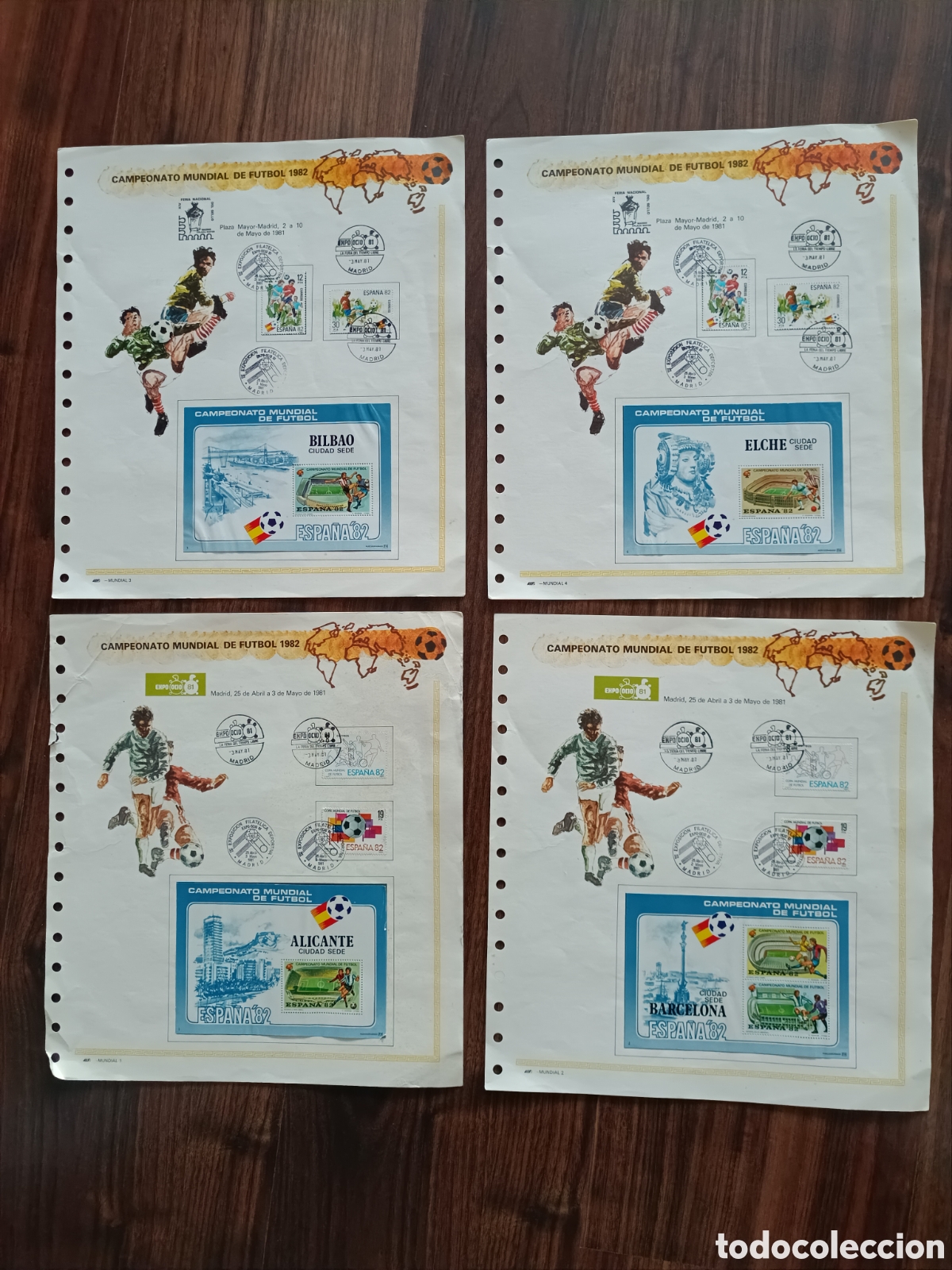 Sellos: Hojas bloque Mundial 82
