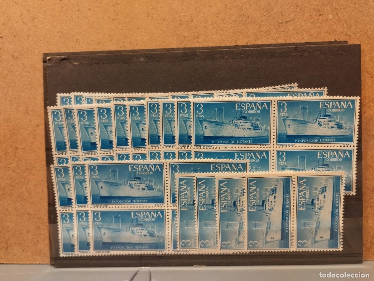 Stamps: JT - ESPA&Ntilde;A. EDIFIL 1191. 71 SELLOS NUEVOS EN BLOQUES Y SUELTOS.