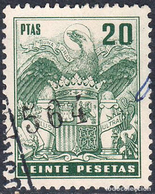 Sellos: Espa&ntilde;a - Fiscales - P&oacute;lizas - Alemany o 700 - 1959/69 - 20 Ptas.