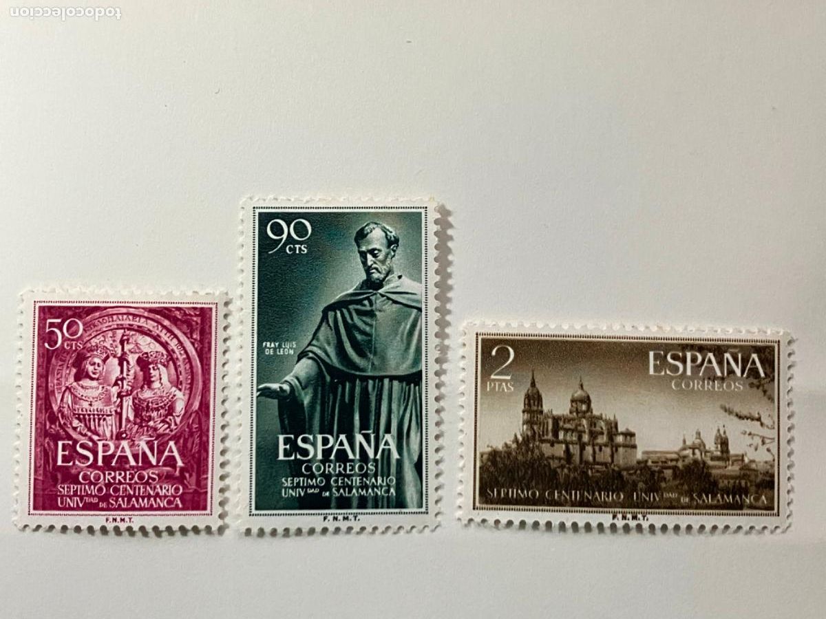 Sellos: Espa&ntilde;a - Sellos nuevos 1953 - VII Centenario Universidad Salamanca - Perfectos - Edifil 1126 1128