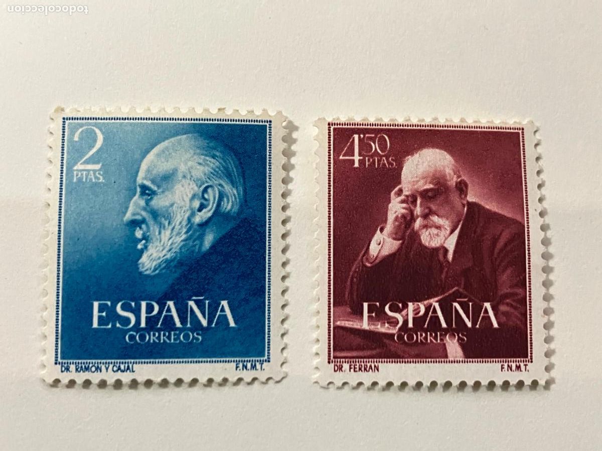 Sellos: Espa&ntilde;a - Sellos nuevos 1952 - Doctores Ram&oacute;n y Cajal y Ferr&aacute;n - Perfectos - Edifil 1119 1120