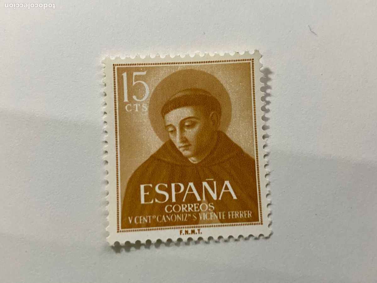 Sellos: Espa&ntilde;a - Sellos nuevos 1955 - San Vicente Ferrer - Perfectos - Edifil 1183