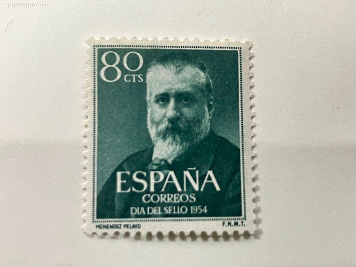 Sellos: Espa&ntilde;a - Sellos nuevos 1954 - Men&eacute;ndez Pelayo - Perfectos - Edifil 1142