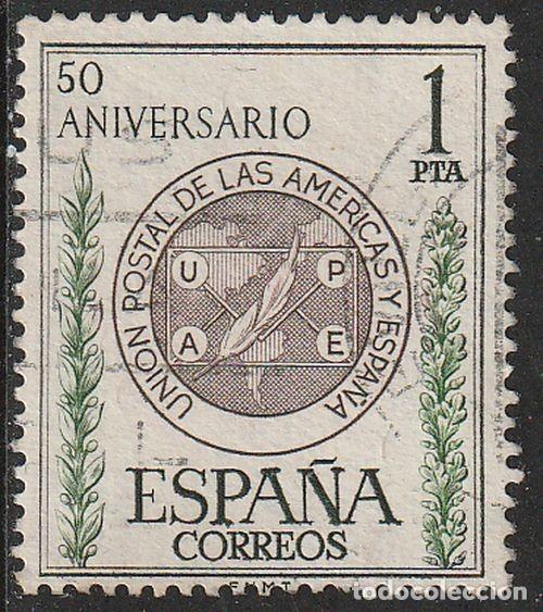 Sellos: Espa&ntilde;a 1962 Edifil 1462 Sello &ordm; L Aniversario Union Postal de las Americas y Espa&ntilde;a UPAE Michel 1354