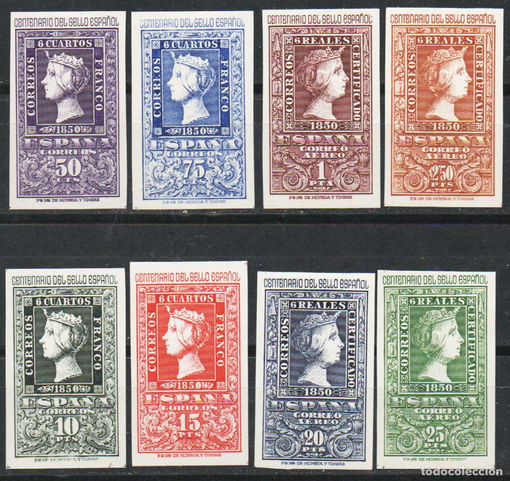 Sellos: EDIFIL N&ordm; 1075/82, CENTENARIO DEL SELLO ESPA&Ntilde;OL, USADO, SERIE COMPLETA, MATASELLOS NO AGRESIVO