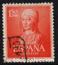 Sellos: EDIFIL 1095, V CENTENARIO DE ISABEL LA CATOLICA, USADO, EL DE LA FOTO
