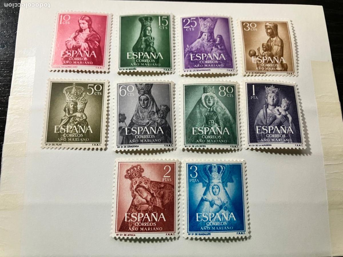 Sellos: Espa&ntilde;a - Sellos nuevos 1954 - A&ntilde;o Mariano - Perfectos - Edifil 1132 1141