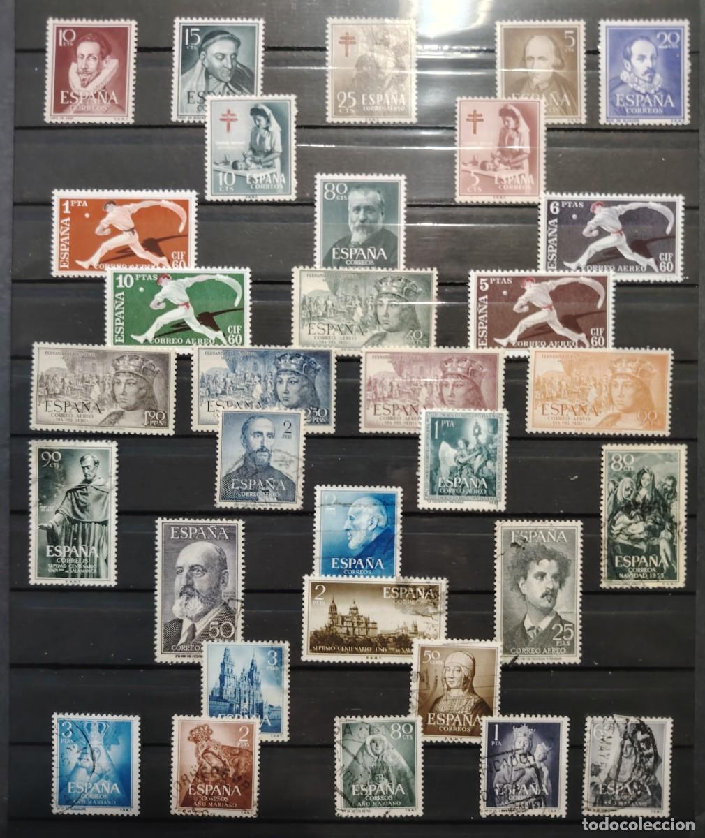 Francobolli: LOTE DE SELLOS DE ESPA&Ntilde;A A&Ntilde;OS 50