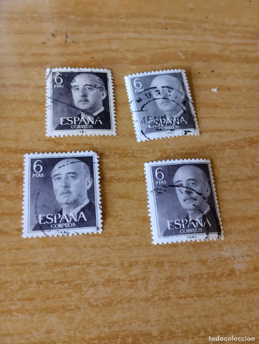 Sellos: lote de 4 sellos de fraco usados de 6ptas