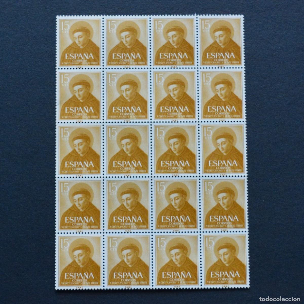 Sellos: Espa&ntilde;a 1955 - Edifil 1183 - Bloque - Foto 1
