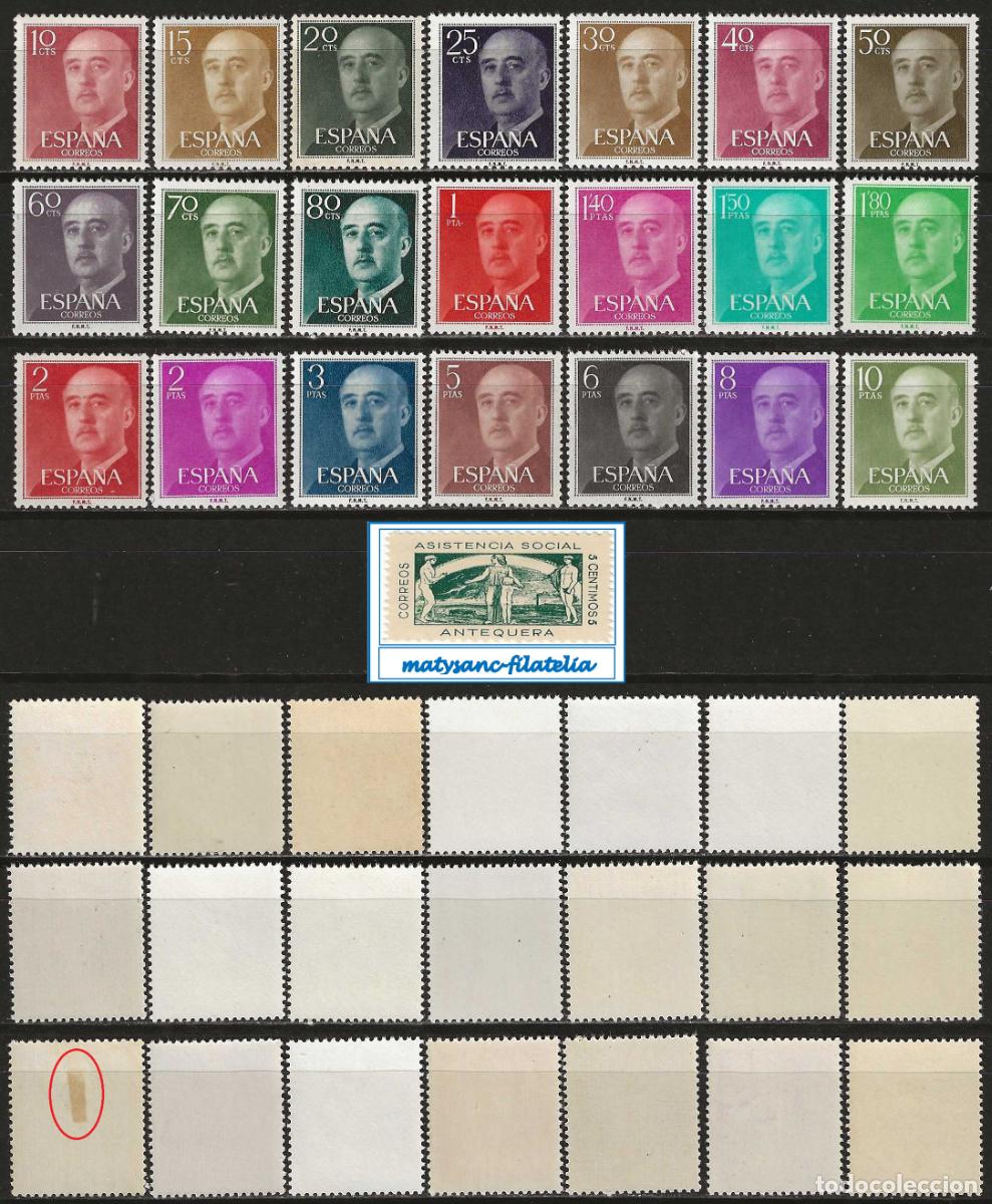 Francobolli: ESPA&Ntilde;A 1955-56. EDIFIL 1143/1163. SERIE COMPLETA &rdquo;GENERAL FRANCO. VER. MNH***