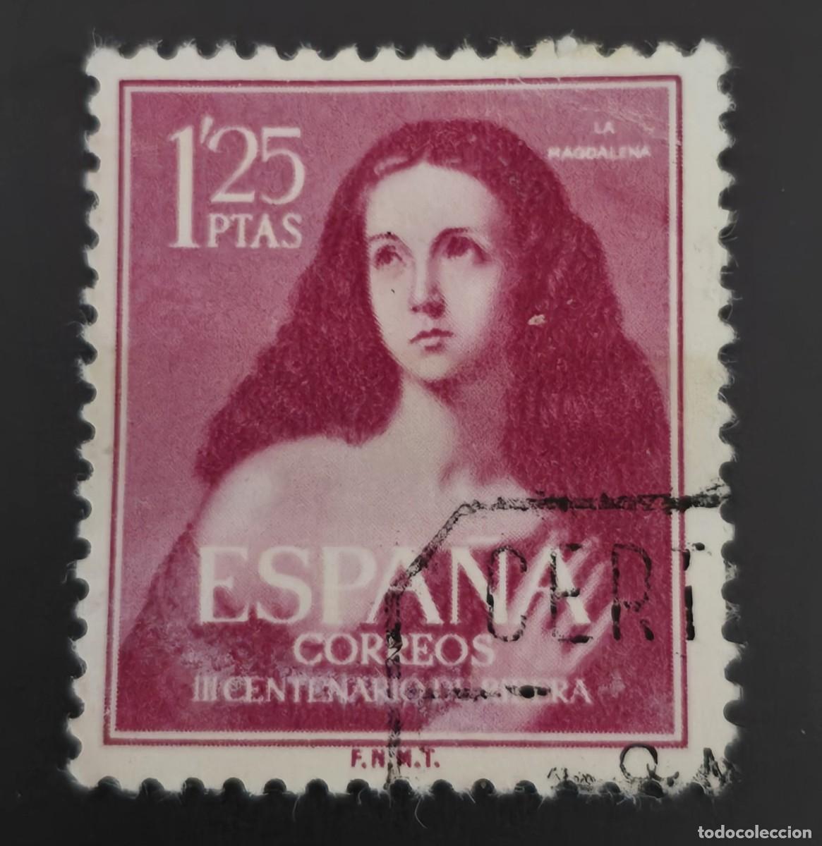 Sellos: SELLO USADO ESPA&Ntilde;A 1954 III CENTENARIO RIBERA