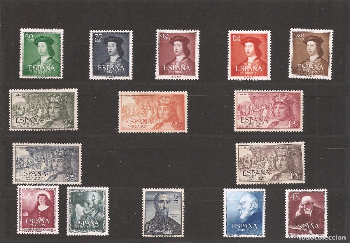 Selos: Sellos de Espa&ntilde;a A&ntilde;o 1952 A&ntilde;o completo Sellos nuevos** N&ordm; Edifil 1106/1123 Valor Cat&aacute;lalogo 180 &euro;