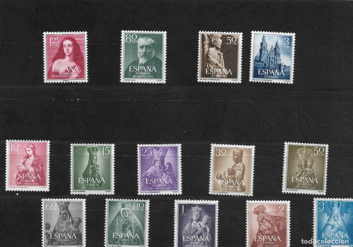 Francobolli: Sellos de Espa&ntilde;a A&ntilde;o 1954 A&ntilde;o completo Sellos nuevos** N&ordm; Edifil 1129/1142
