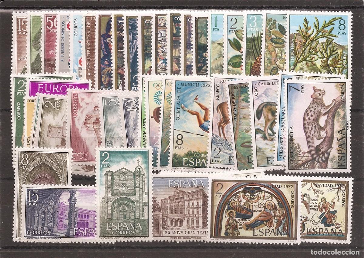Stamps: Sellos de Espa&ntilde;a A&ntilde;o 1972 A&ntilde;o completo sellos nuevos**