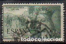 Sellos: SELLO DE ESPA&Ntilde;A A&Ntilde;O 1951 ISABEL 60 CT. AEREO USADO EDIFIL N&ordm; 1097