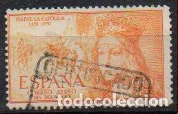 Sellos: SELLO DE ESPA&Ntilde;A A&Ntilde;O 1951 ISABEL 90 CT. AEREO USADO EDIFIL N&ordm; 1098