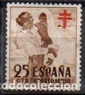 Sellos: SELLO DE ESPA&Ntilde;A A&Ntilde;O 1951 PRO TUBERCULOSOS USADOS EDIFIL 1105