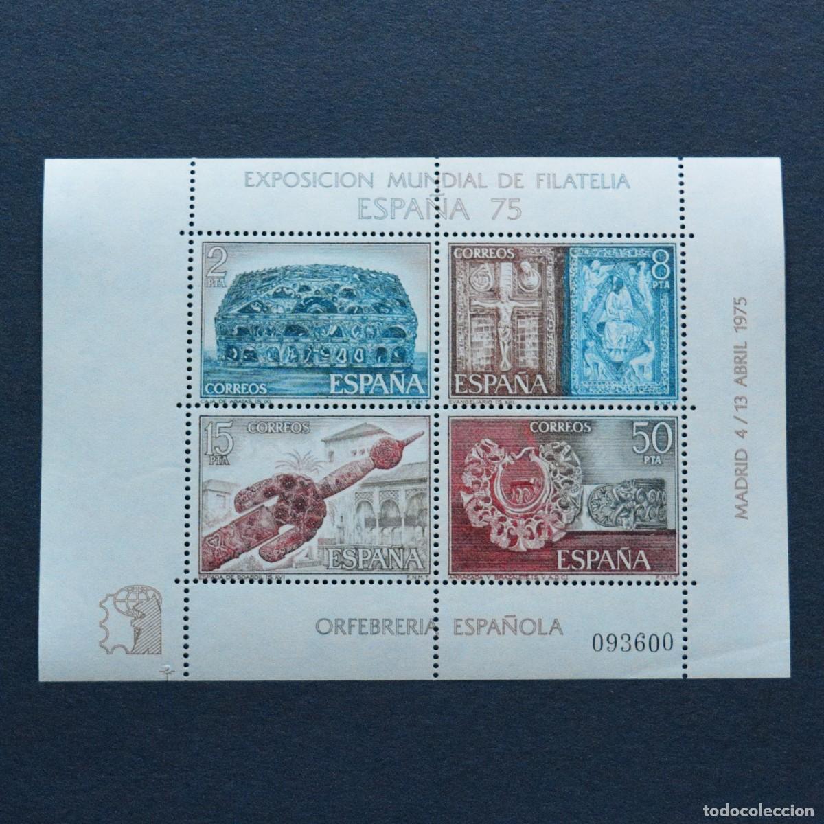 Sellos: Espa&ntilde;a 1975 - Edifil 2244/45 - Hojas bloque nuevas