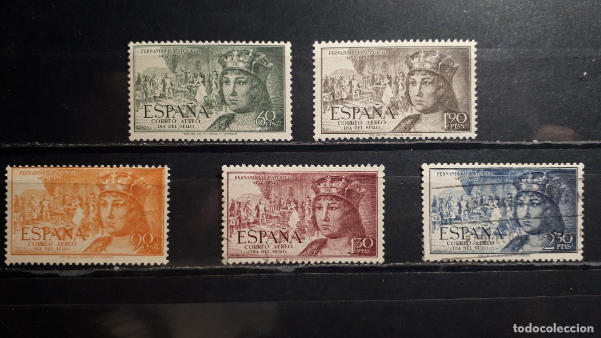 Sellos: Espa&ntilde;a. a&ntilde;o 1952 &deg;. EDIFIL 1111/5