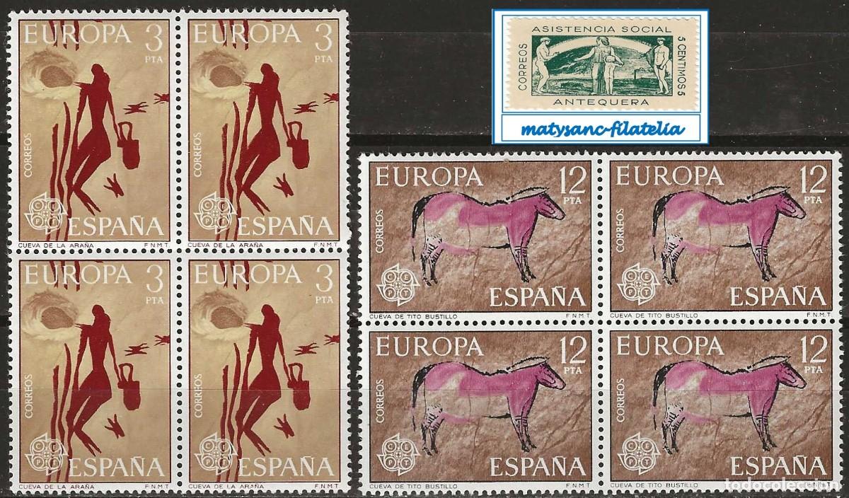 Stamps: ESPA&Ntilde;A 1975. EDIFIL 2259/2260. SERIE COMPLETA EN BLOQUE DE 4. &rdquo;EUROPA-CEPT&rdquo;. MNH***