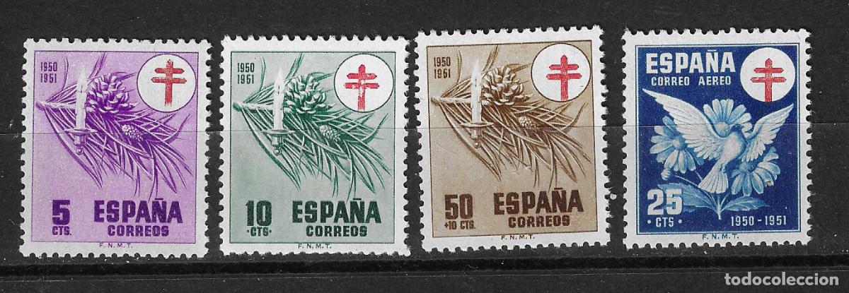 Selos: 1950 TUBERCULOSOS EDIFIL 1084/7** SIN FIJASELLOS