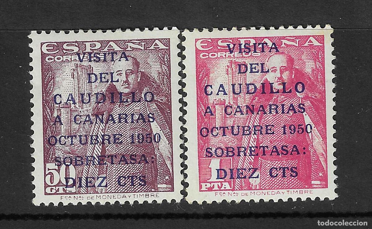 Francobolli: 1951 VISITA A CANARIAS EDIFIL 1088/9** SIN FIJASELLOS BIEN CENTRADOS