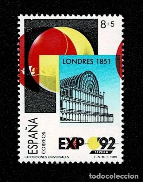 Stamps: N7-3 ESPA&Ntilde;A Edifil n&ordm; 2990 Exposicion Universal de Sevilla VARIEDAD POR DESPLAZAMIENTO DEL COLOR ROJ