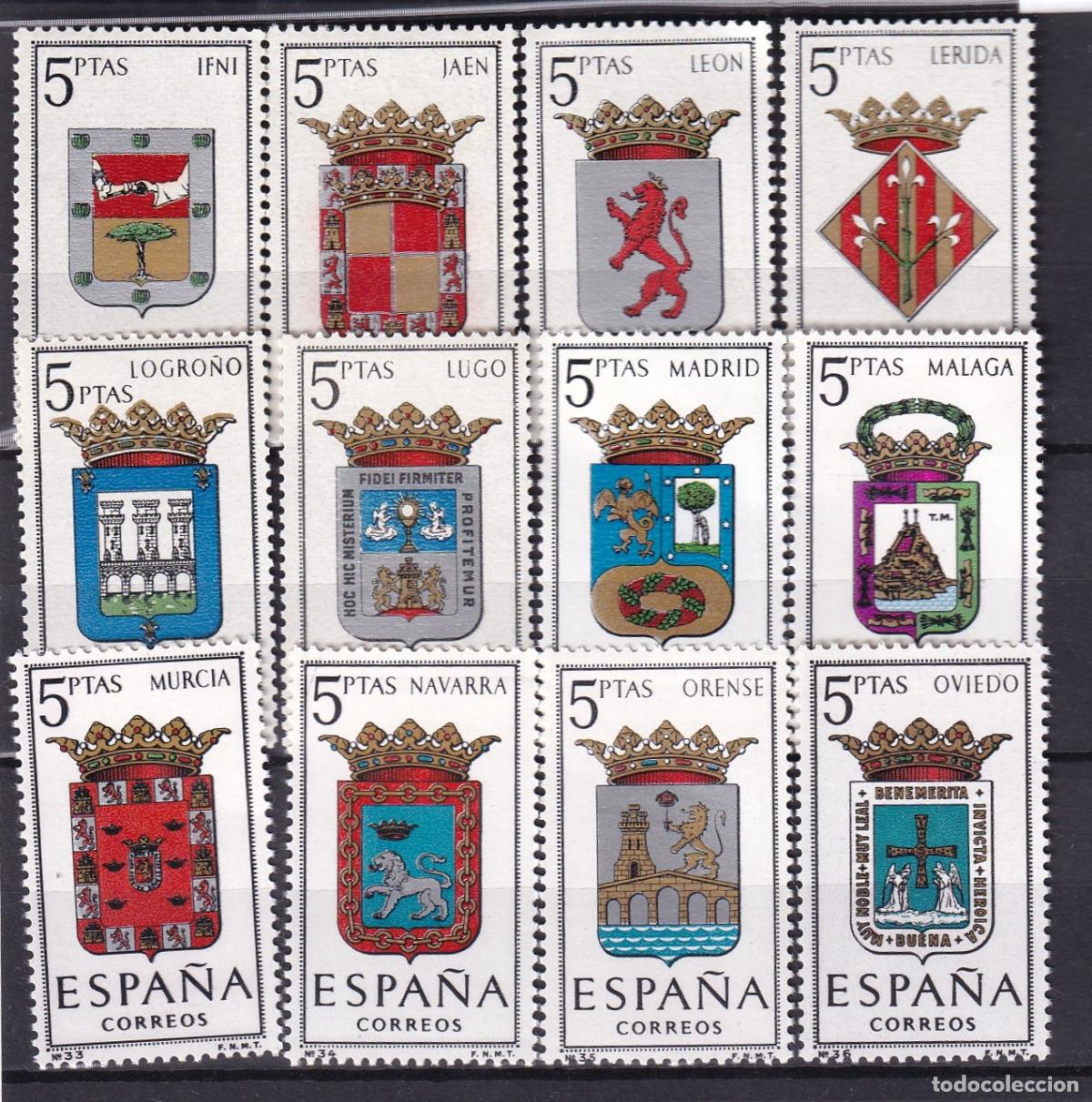 Sellos: Sellos Espa&ntilde;a A&ntilde;o 1964 edifil 1551/62 nuevo sin fijasello Valor cat. 2,40&euro;