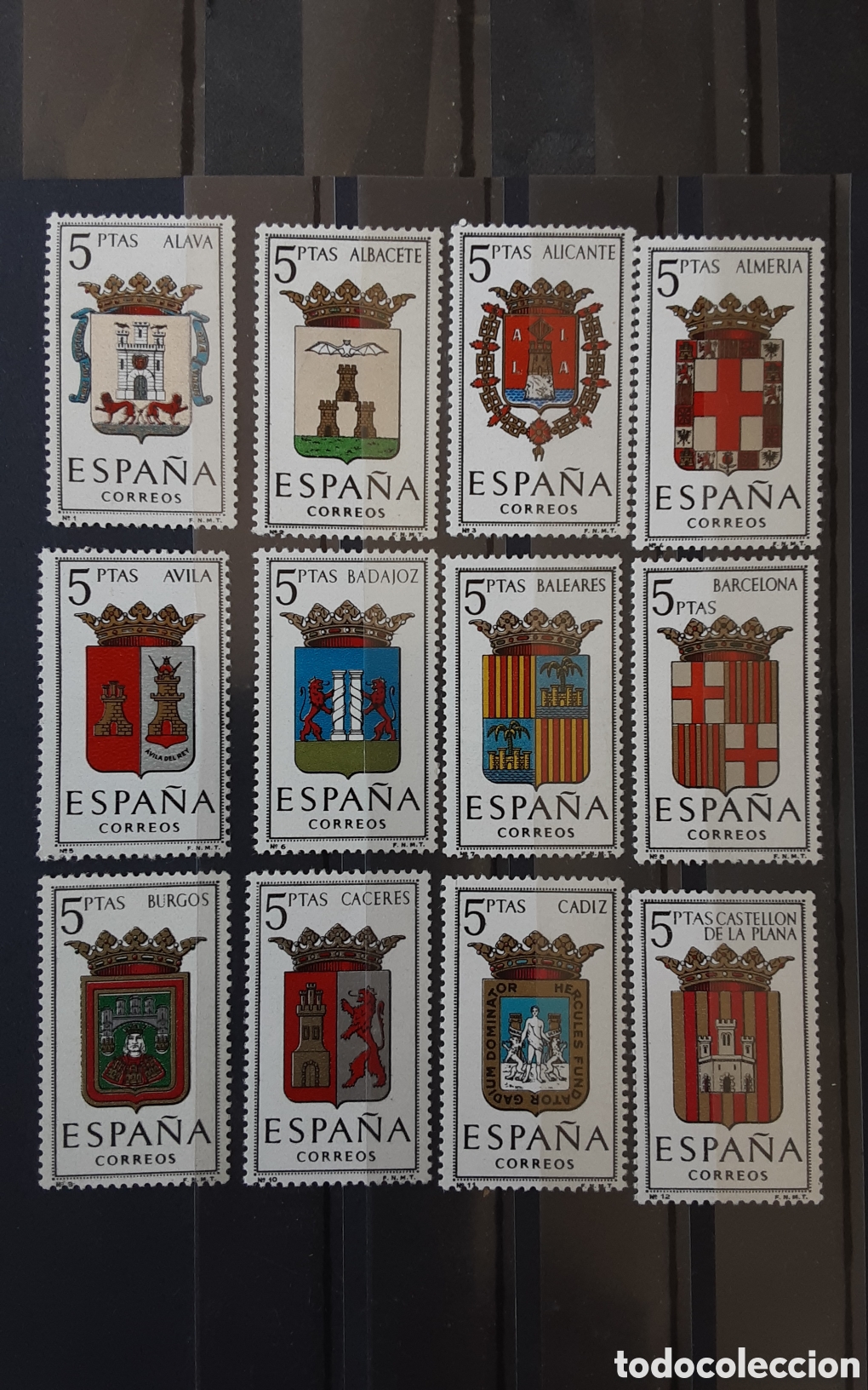Briefmarken: Escudos de las capitales de provincia espa&ntilde;olas. Grupo I
