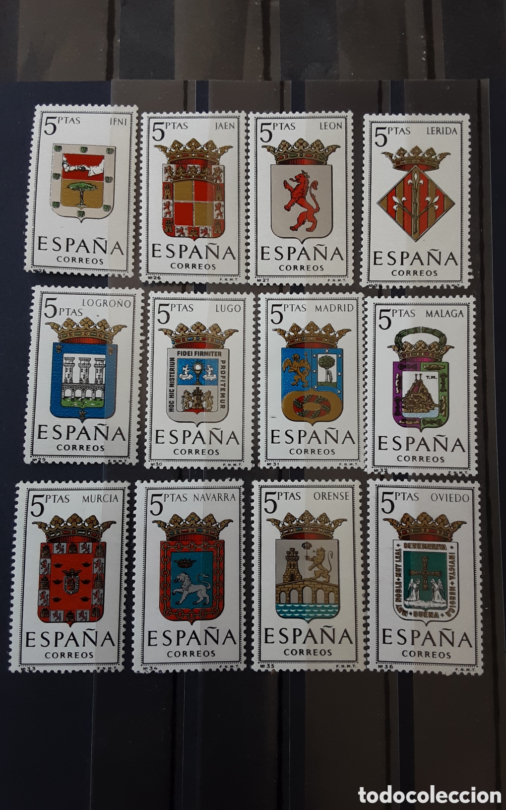 Timbres: Escudos de las capitales de provincia espa&ntilde;olas. Grupo III