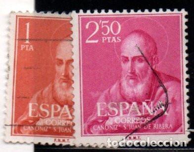 Sellos: SERIE SELLOS ESPA&Ntilde;A A&Ntilde;O 1960 JUAN DE RIBERA USADO EDIFIL N&ordm; 1292-93