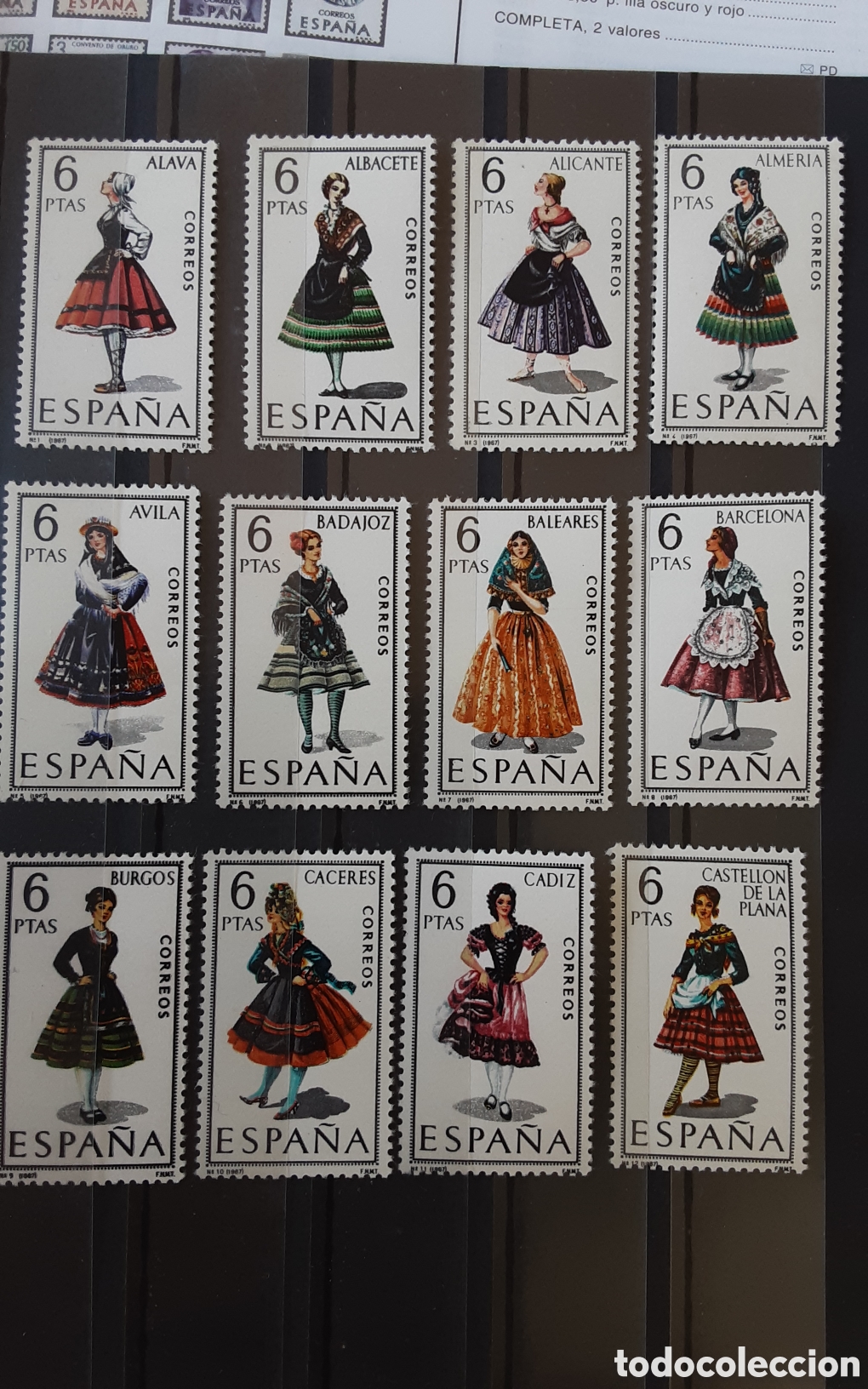 Briefmarken: Trajes t&iacute;picos espa&ntilde;oles