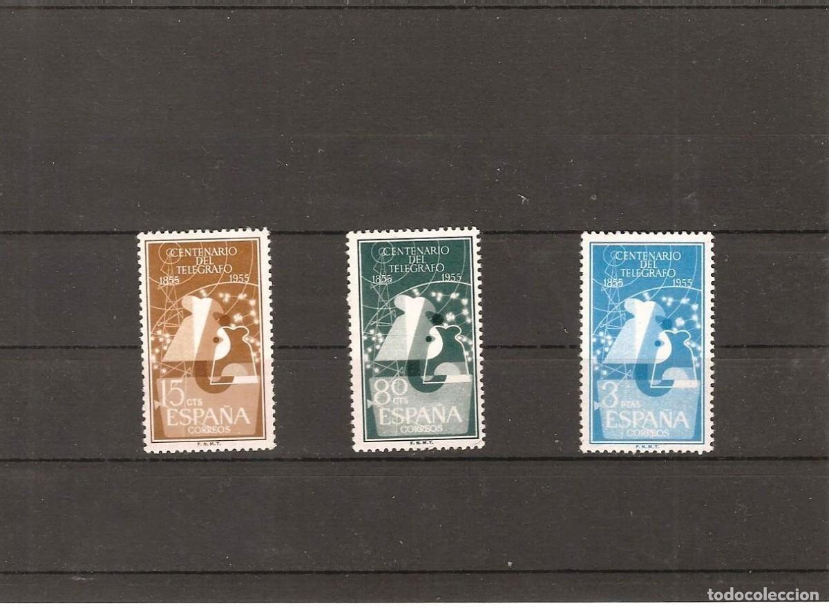 Stamps: Sellos de Espa&ntilde;a A&ntilde;o 1955 Tel&eacute;grafos Sellos nuevos** N&ordm; Edifil 1180/82