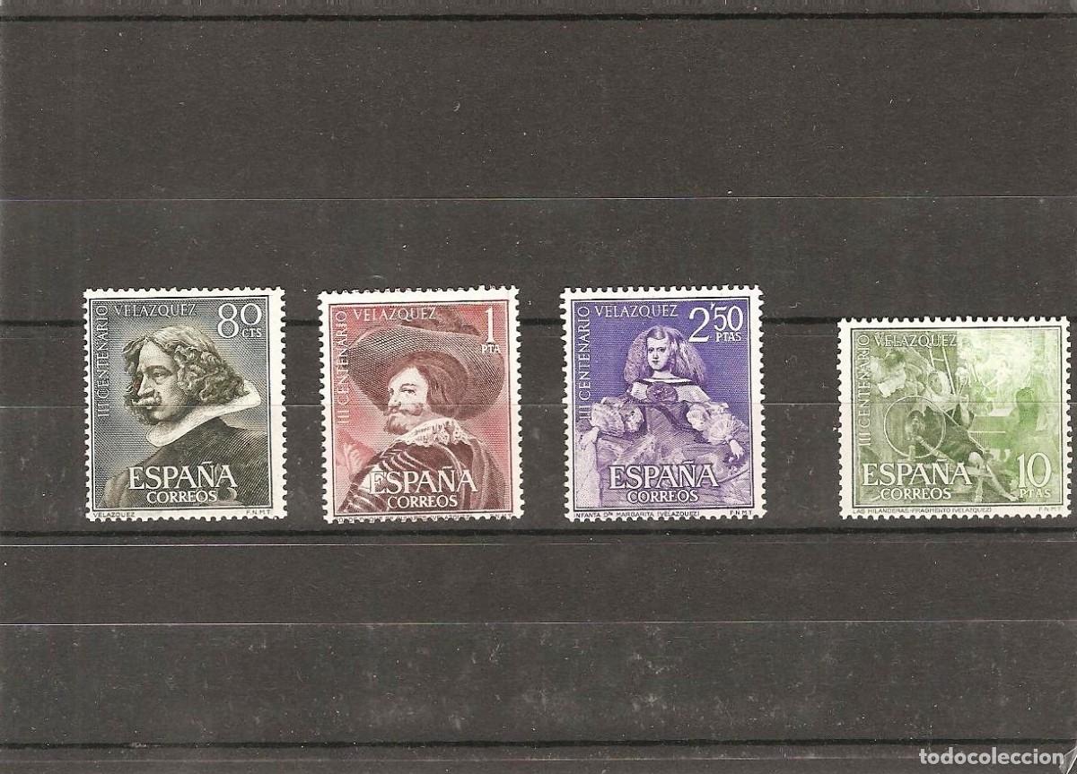 Francobolli: Sellos de Espa&ntilde;a A&ntilde;o 1961 Centenario Muerte de Vel&aacute;zquez sellos nuevos**