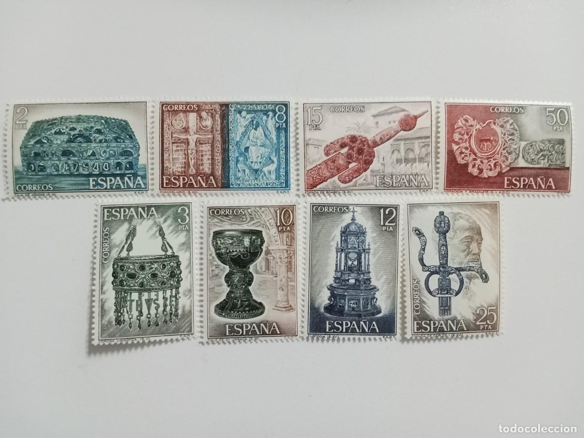 Sellos: ESPA&Ntilde;A A&Ntilde;O 1975, EDIFIL SH 2252A/2253D**MNH, ESPOSICI&Oacute;N MUNDIAL DE FILATELIA, &rdquo;ESPA&Ntilde;A&rdquo;, ORFEBRER&Iacute;A