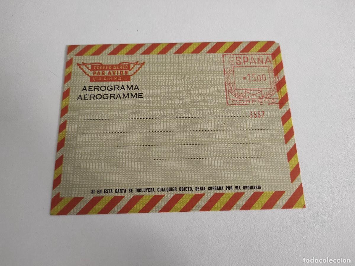 Sellos: SELLOS ESPA&Ntilde;A AEROGRAMA A&Ntilde;O 1974/75 Edifil 115** en NUEVO v.c. 20 &euro;